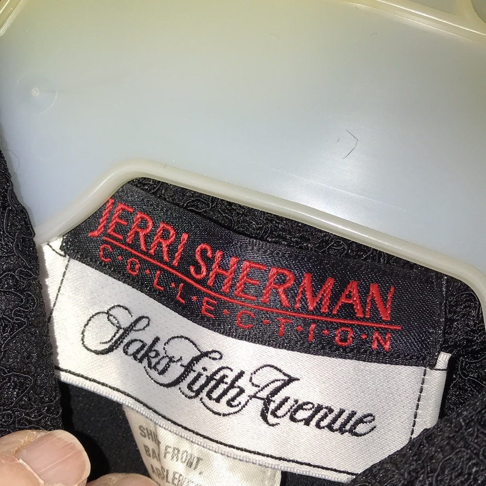 Jerri Sherman - Saks 5th Ave Black Lace Blouse - Picture 3 of 8